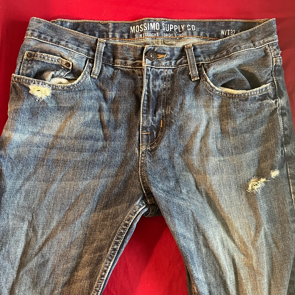 Mens Mossimo Supply Co. Slim Straight Jeans 32x30